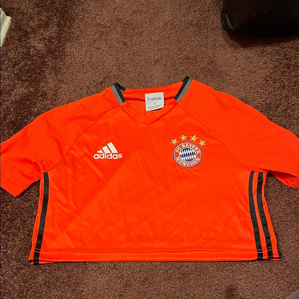 Frankie Collective Adidas Bayern Munich Bright Red Cropped Jersey